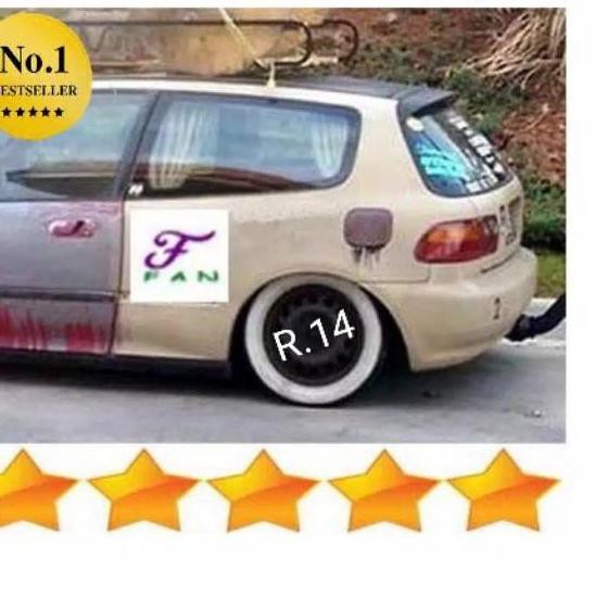 ✅ TERBUKTI ð¢µ (GRATIS ONGKIR) whitewall LIS ban mobil, white wall LIST ban putih R14 Spesial Order