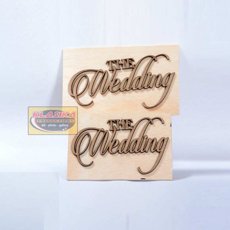 

LETTER THE WEDDING UNTUK MAHAR, SCRAPBOOK DAN KADO | UKURAN S
