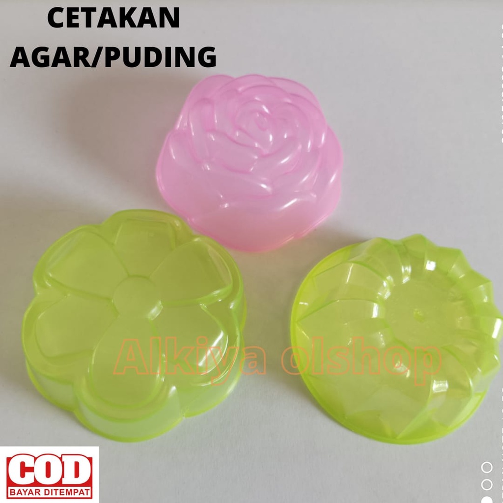 CETAKAN AGAR/CETAKAN PUDING AGAR TUNGGAL/MAWAR/MELATI