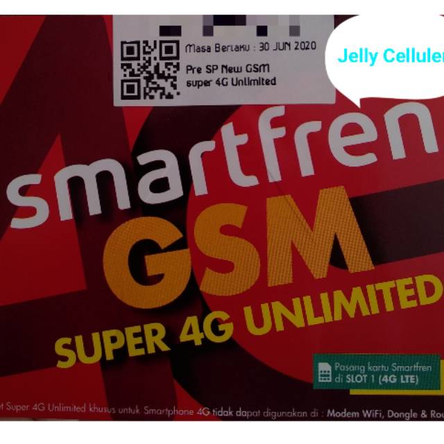 Kartu Perdana Smartfren 4G Unlimited