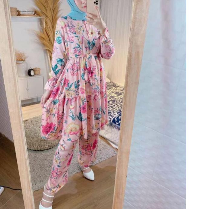 *Terpercaya KIRANAOFFICIAL - ( COD ) ASOKA / VIRAYA DAILY SET | PIYAMA SETELAN  SETCEL RAYON ONESET