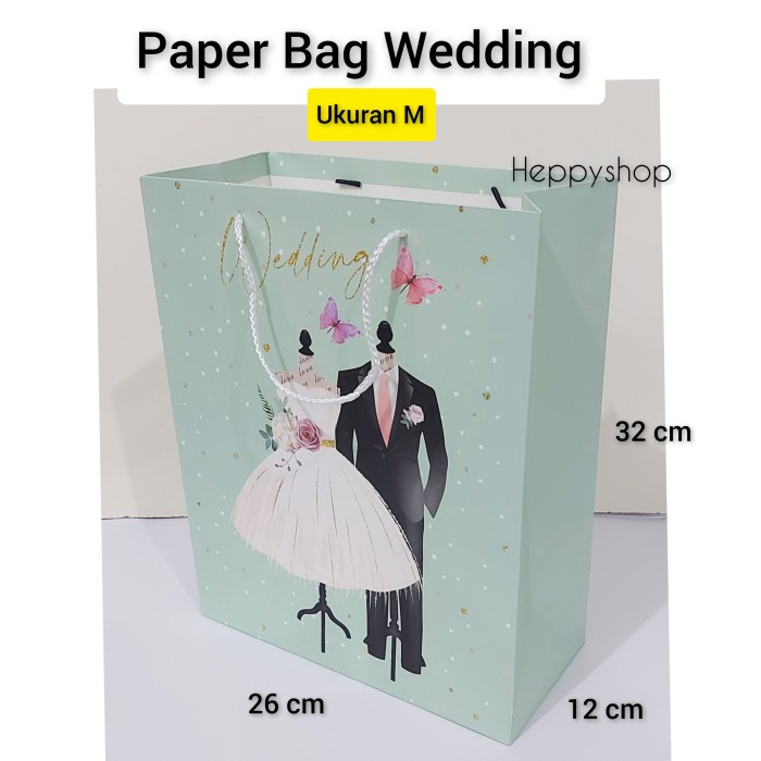 

Terlaris Paper Bag Wedding, Paper Bag Kado Pernikahan - Ever After, M