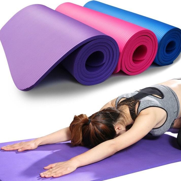 [BISA COD] Matras Yoga Anti Slip Yoga Mat Pilates Matras Olahraga 5mm + Free Gratis Yoga Bag