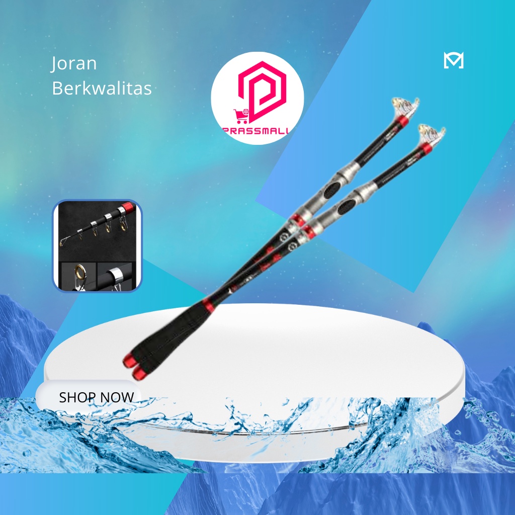 JW Joran Pancing Carbon Fiber Telescopic Kwalitas Terbaik Awet Dan Kuat
