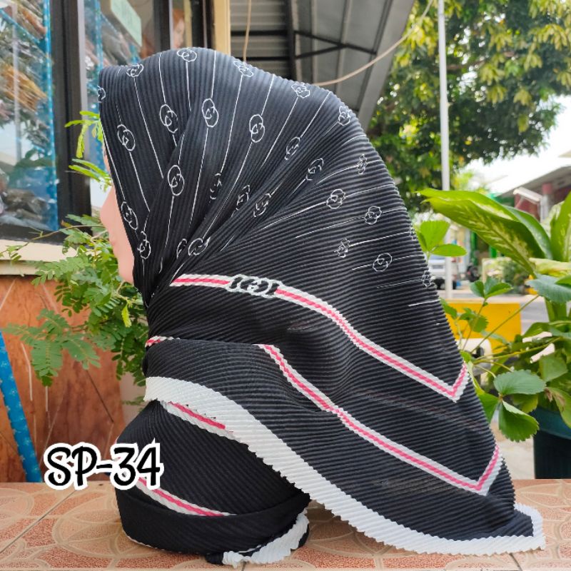 SEGIEMPAT PLISKET MOTIF / JILBAB SEGIEMPAT PLISKET / SEGIEMPAT VOAL / SEGI EMPAT PLISKET / VOAL MOTIF / JILBAB PLISKET-Sp-34