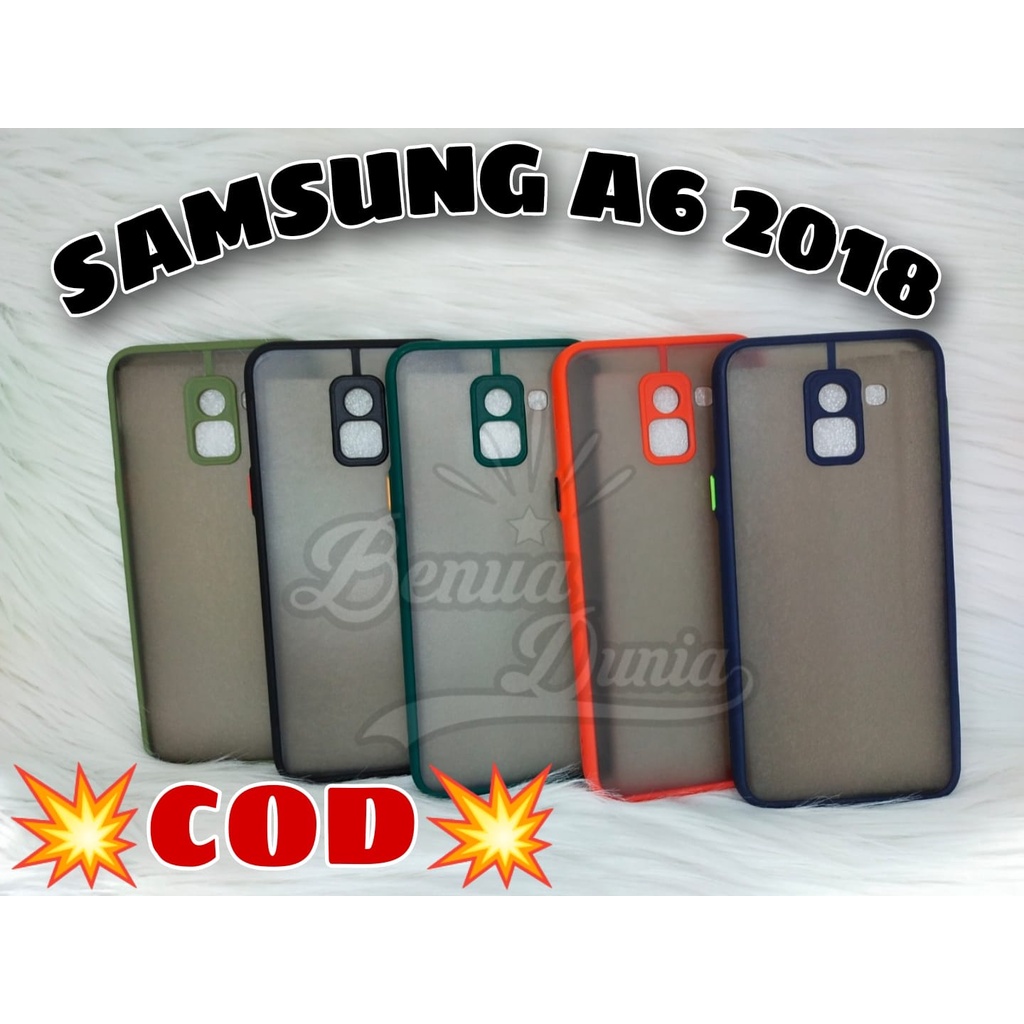 CASE MATTE SAMSUNG A6 2018 -SAMSUNG A6 PLUS/J8 2018 A6+ // CASE DOVE MY CHOICE RING KAMERA - BD
