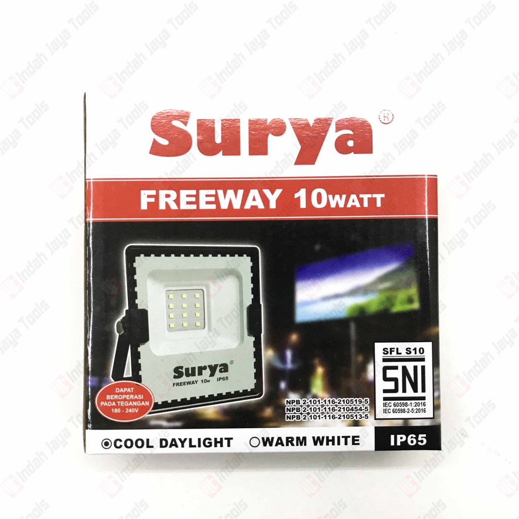 SURYA FREEWAY 10 WATT Lampu Sorot LED Flood Light Tembak Floodlight