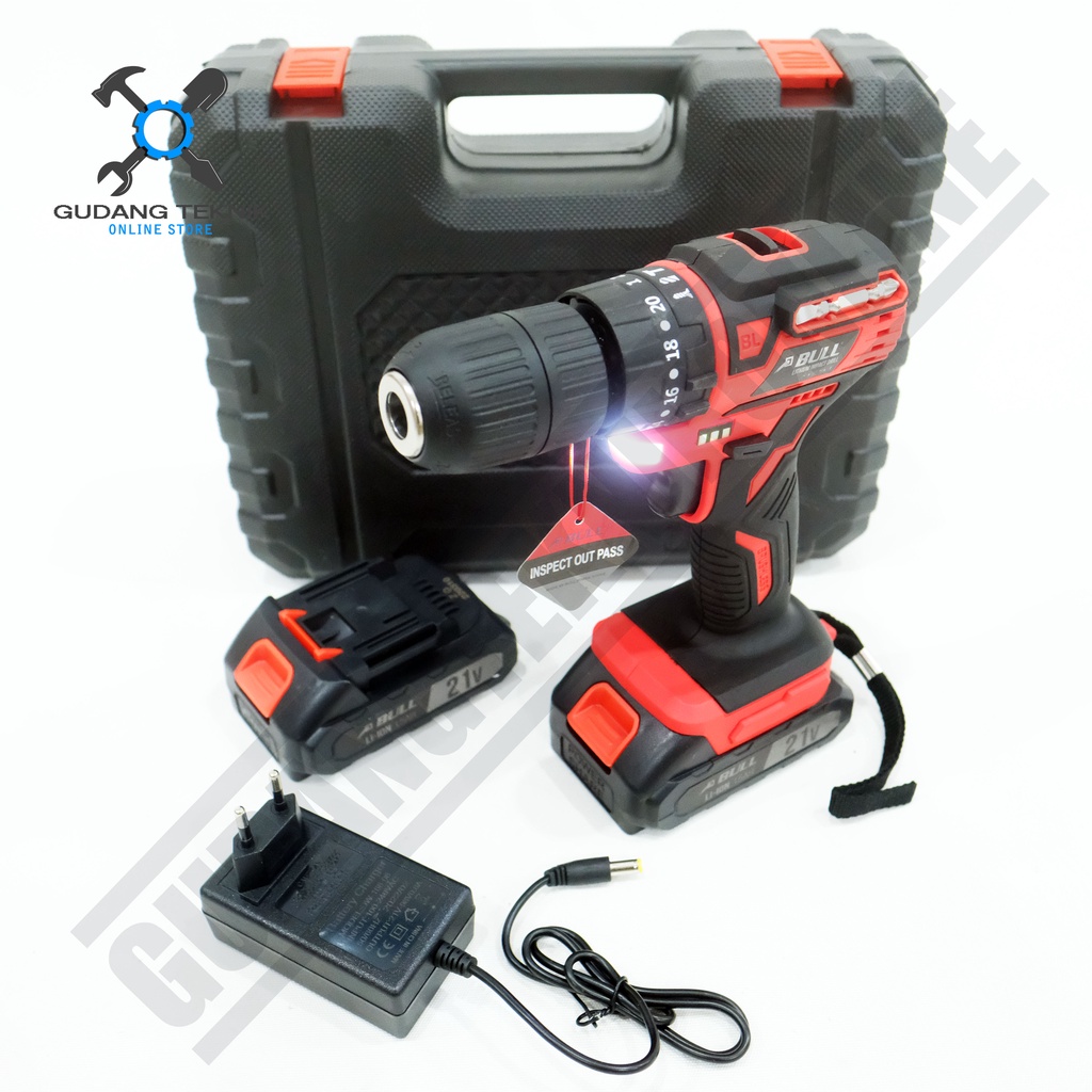 Mesin Bor Beton BATERAI BULL BL26LI / CORDLESS Impact Drill BULL BL-26LI