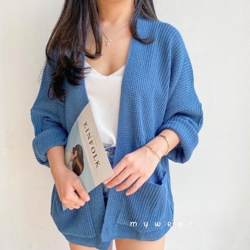 NEW! LAVELLA CARDY KNIT (7 GET) - cardigan big size - cardigan rajut - kardigan - kardigan big size-8