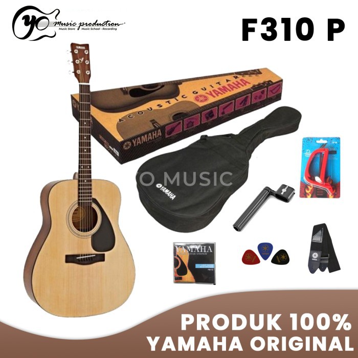 Yamaha F 310 P Paket Gitar Yamaha Original + Strap + Capo + Tas + Pick