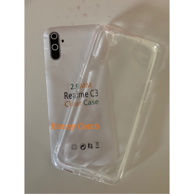 Realme C3 Silikon Case 2.0mm Premium Bening Transparan TPU