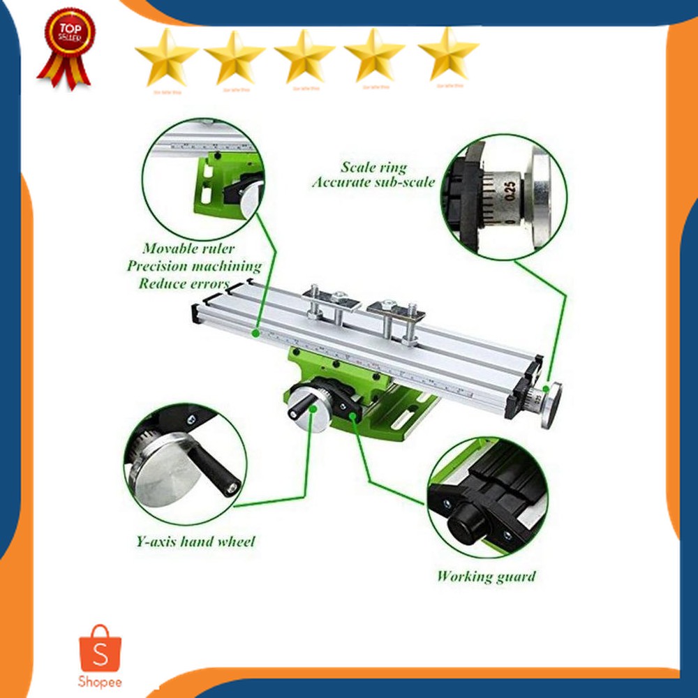 Jaminan Ragum cross milling bor duduk catok bor freeze mini cross vise adjustable