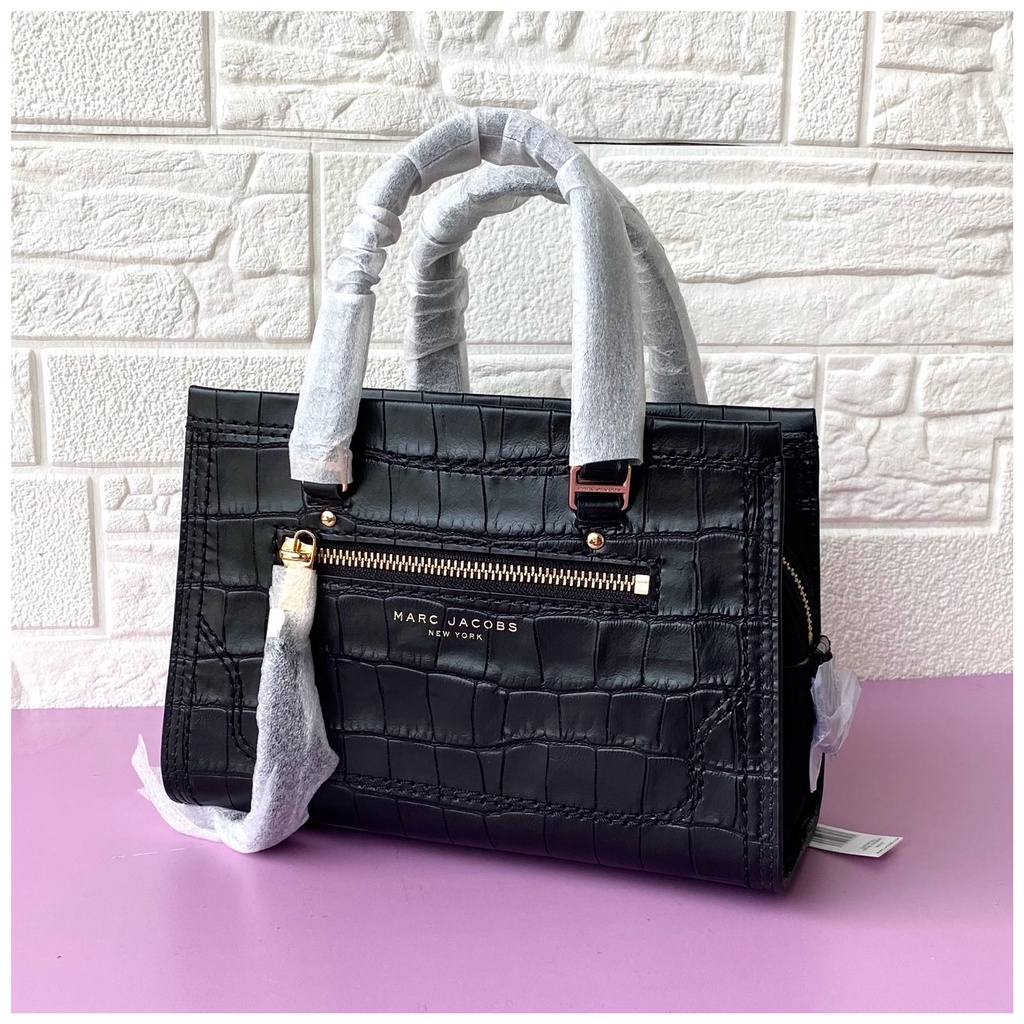 Tas Wanita Branded Marc Jacobs MJ Mini Cruiser Black Croco - 100% Original - Hopestead Store