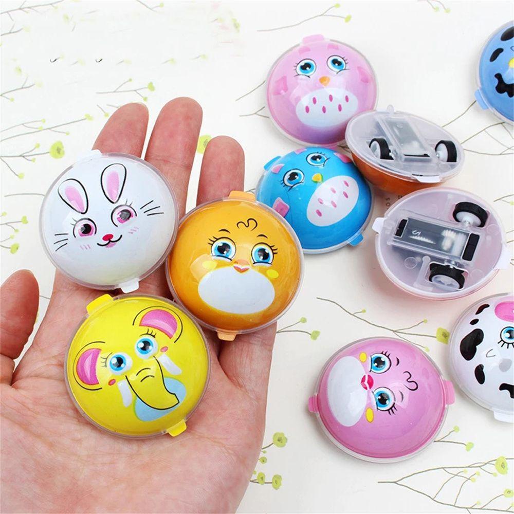 Mxbeauty Pull Back Animal Car Hadiah Ulang Tahun 10Pcs Model Mobil 4roda Kendaraan Mainan Balita Anak Inersia Car Toy