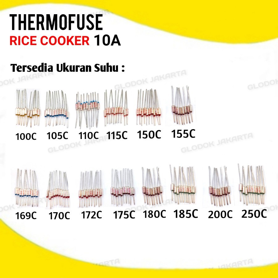 Thermofuse Fuse 10A 250V Magic Com Thermal Termofuse