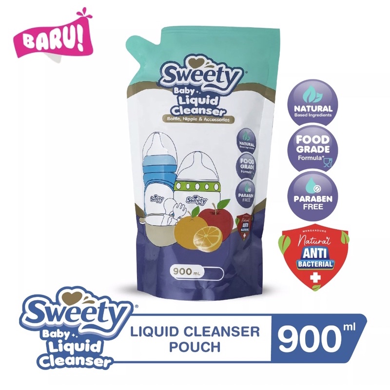 Sweety Liquid Cleanser Bottle 450ml 500ml 900ml / Sabun cuci botol sweety