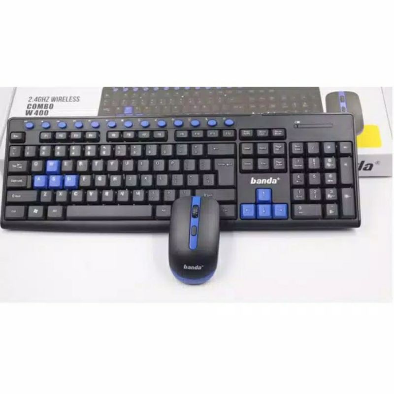 KEYBOARD MAUSE WIRELESS W400 WITH MULTIMEDIA