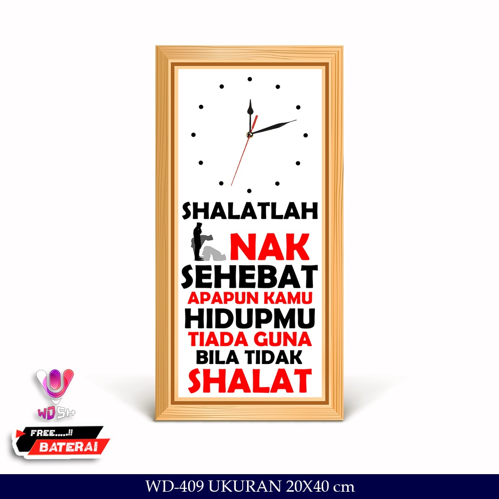 Jam Dinding Quotes Dekorasi Hiasan Dinding Motivasi Sunda