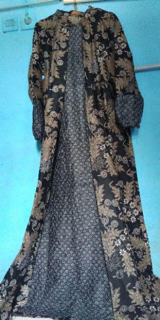 Gamis Katun Sogan Jumbo Ld 105. Gamis Busui. Gamis Batik Murah. Maxi Dress Murah. Maxi Dress Batik