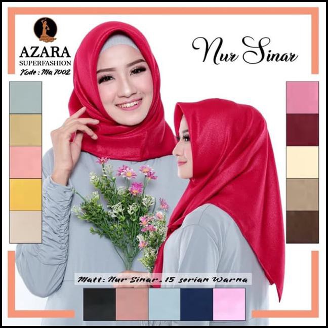 Shinar Glamour Azara Jilbab Segi Empat