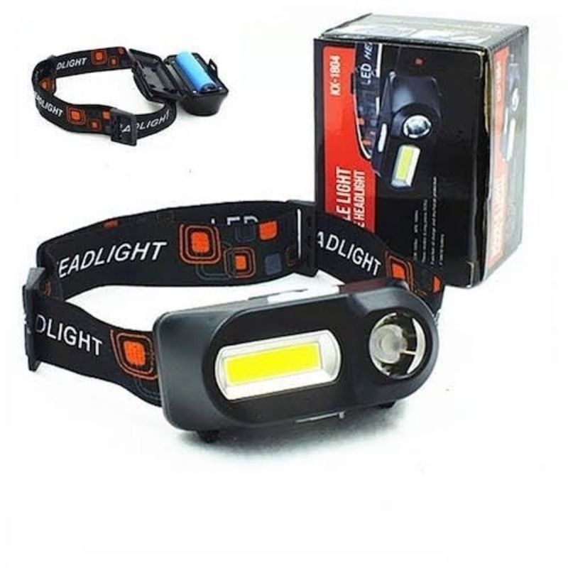 SENTER KEPALA KECIL LED DOUBLE LIGHT 3 MODE KX-1804