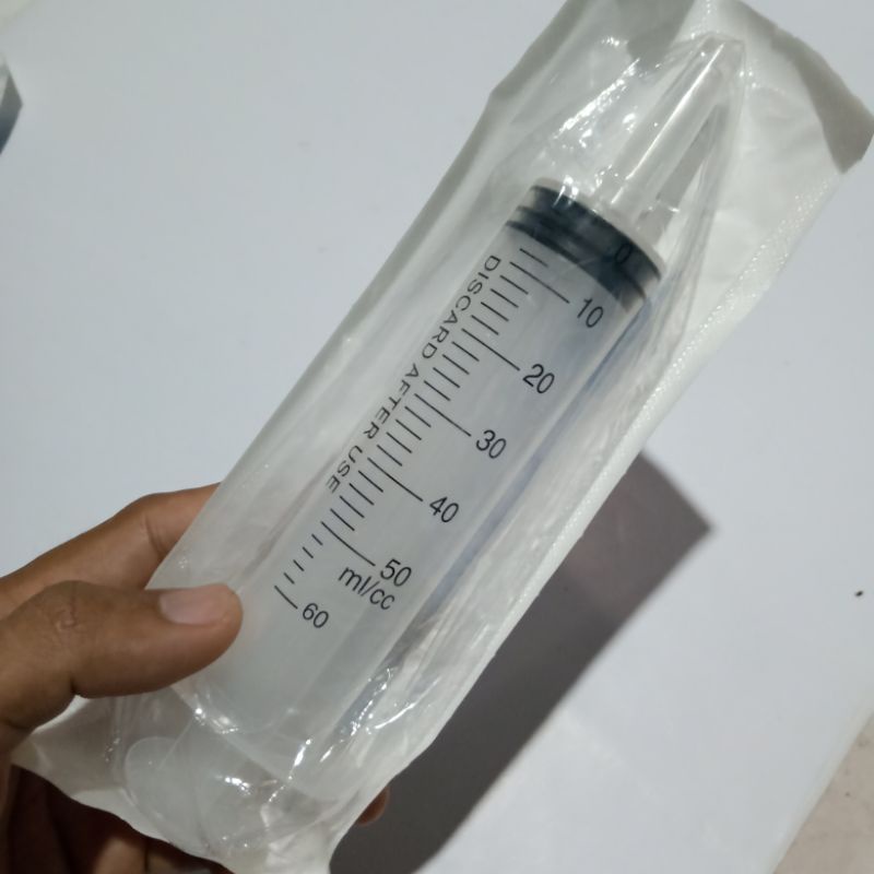 (1pcs) Spet spuit suntikan jumbo 50ml max bisa 60ml, buat burung Parrot, merpati, dll. Hidroponik. c