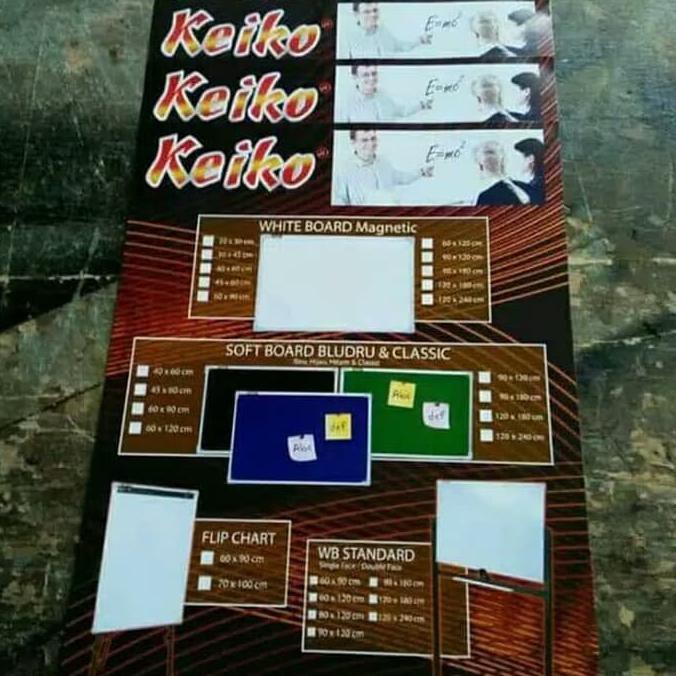 

Papan Tulis / Whiteboard Keiko Gantung Magnetic Uk 120 X 180 Mamanmarinto