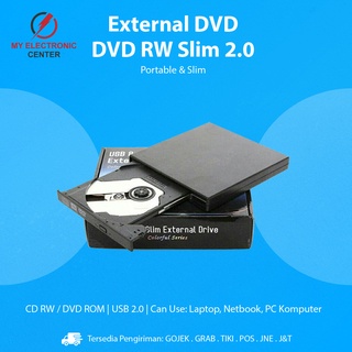 DVD RW External Slim Portable Eksternal For Komputer PC - Laptop - Notebook - Netbook