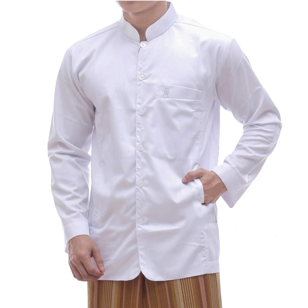 Baju Koko Lengan Panjang Seni Jas Haibah Terompah Pria Best Seller Original Kafana Alkafi, Baju Koko