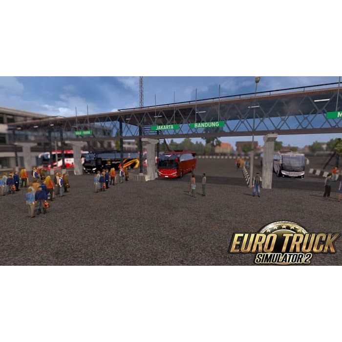 Euro Truck Simulator 2 ETS2 Mod Bus Truk Map Indonesia Paket Lengkap Untuk PC Laptop