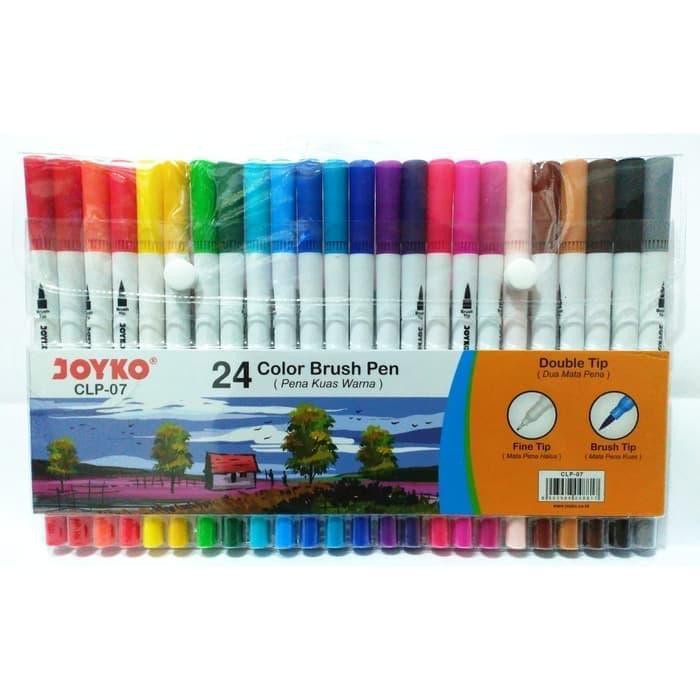 

Kaligrafi / Brush Pen Joyko Clp-07 24 Warna Murah Meriah Ready