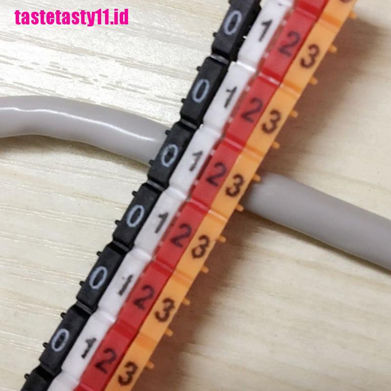 100 Pcs / lot Label Penanda Kabel RJ45 CAT5 / CAT6 Tahan Air