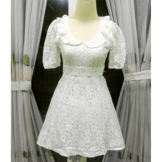 Pinky Girls White Dress