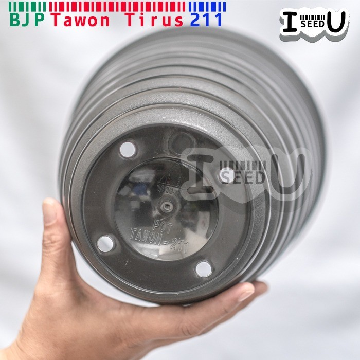 Pot Bunga Tawon Tirus/Pirus Ori 211 Hitam (BJP)