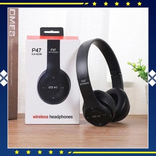 Headphone Bluetooth - Headphone Wireless - Headset Wireless Bluetooth - Headphone Mic - SHOUMI - P47