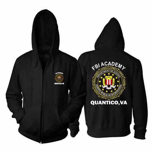 Jaket Hoodie FBI ACADEMY Hoodie Zipper Dengan Ritsleting Casual Unisex Hoodie Bahan Katun New Cotton