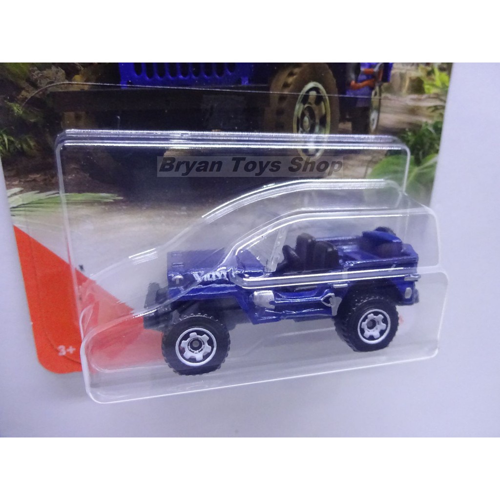 Matchbox MBX Jungle Jeep Willys Biru