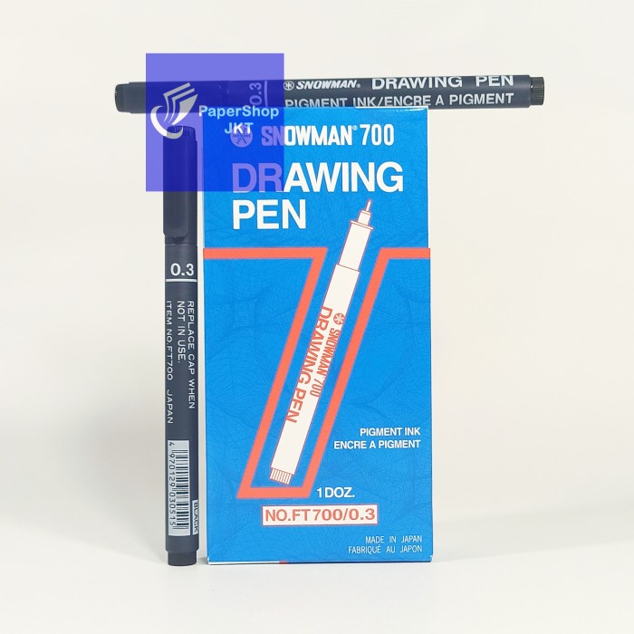 

Pendrawing- Drawing Pen Snowman 700 Hitam 0.3 Atk Grosir!!! -Drawing-Pen.