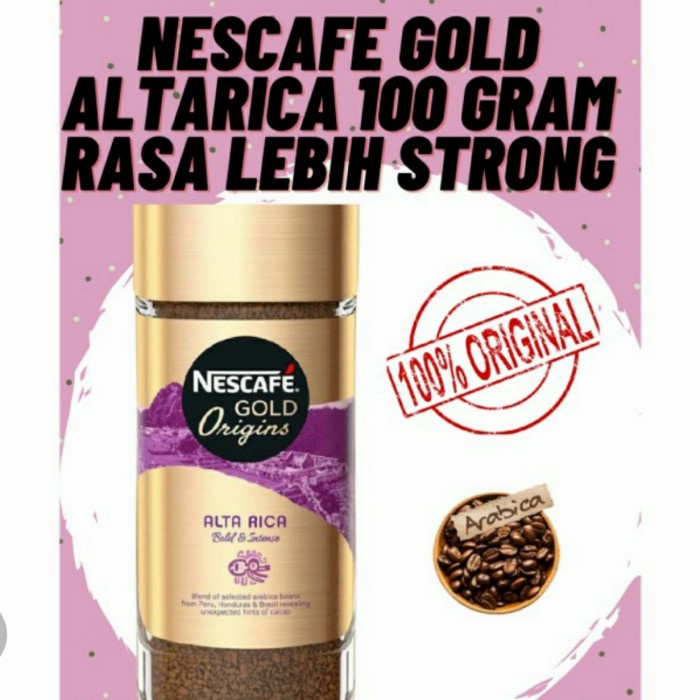 

Nescafe gold altarica 100 gram cuci gudang