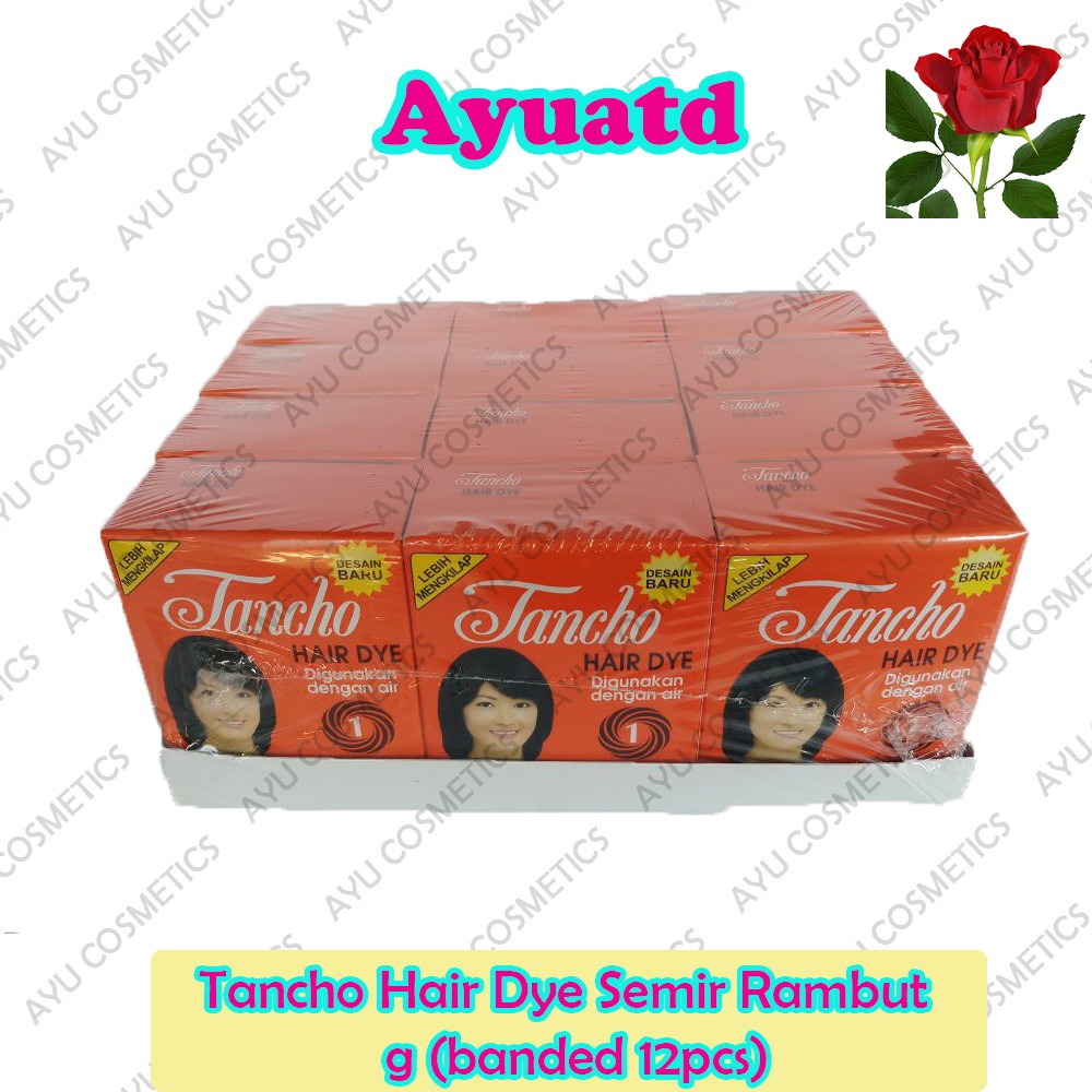 Tancho Hair Dye Semir Rambut 6 g (banded 12pcs)