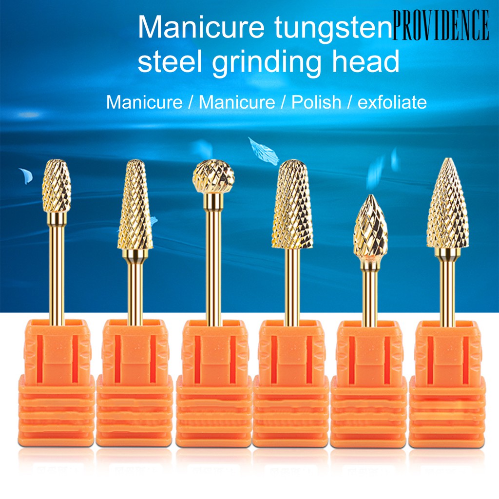 Mata Bor Pengikir Kuku Bahan Tungsten Steel Untuk Manicure / Pedicure
