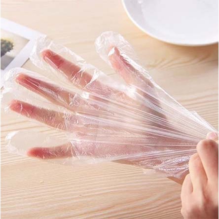 Tangan Plastik/ Disposable Gloves (Isi 10 Pcs= 5pairs)