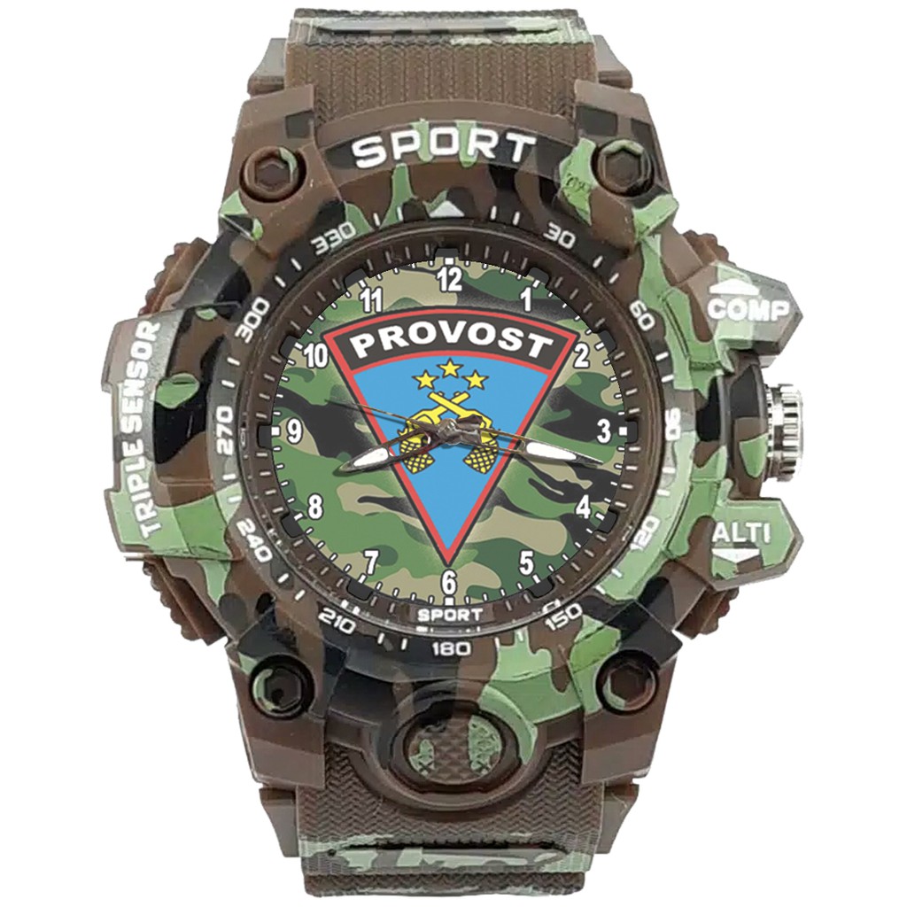 {Istimewa} Jam Tangan LOGO PROVOS 5 Coklat Army Water Resistant