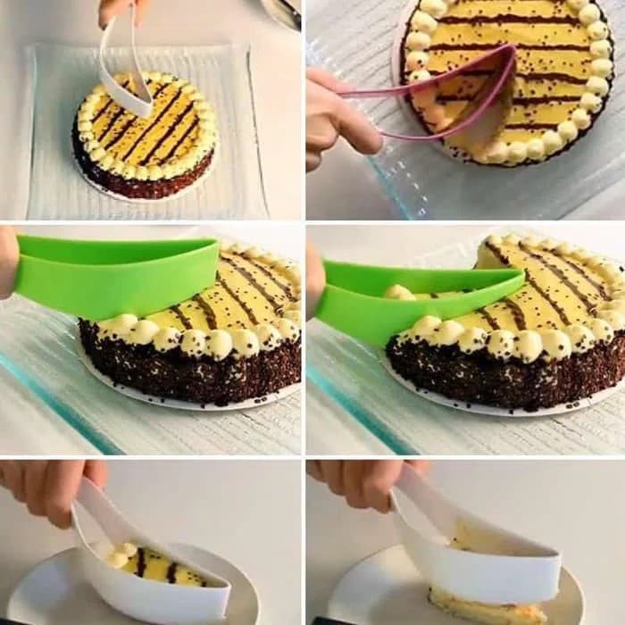 Alat pemotong kue tart pengangkat kue cake