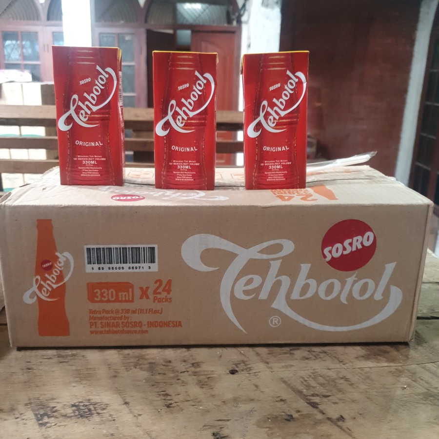 

Teh Botol Kotak 330 ml 1 Dus 24 Pcs - Gojek/Grab