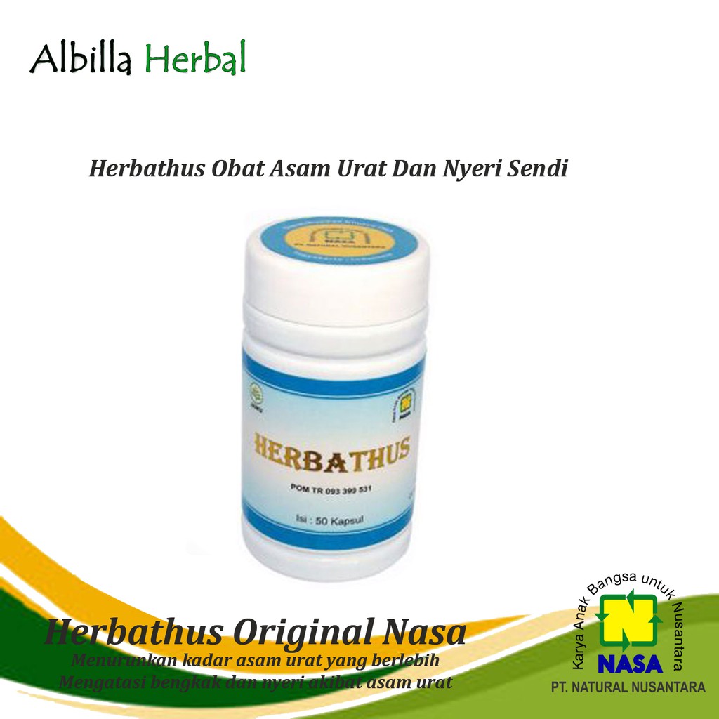 HERBATHUS ORIGINAL NASA OBAT ASAM URAT  OBAT BATU GINJAL OBAT KANKER OBAT TUMOR