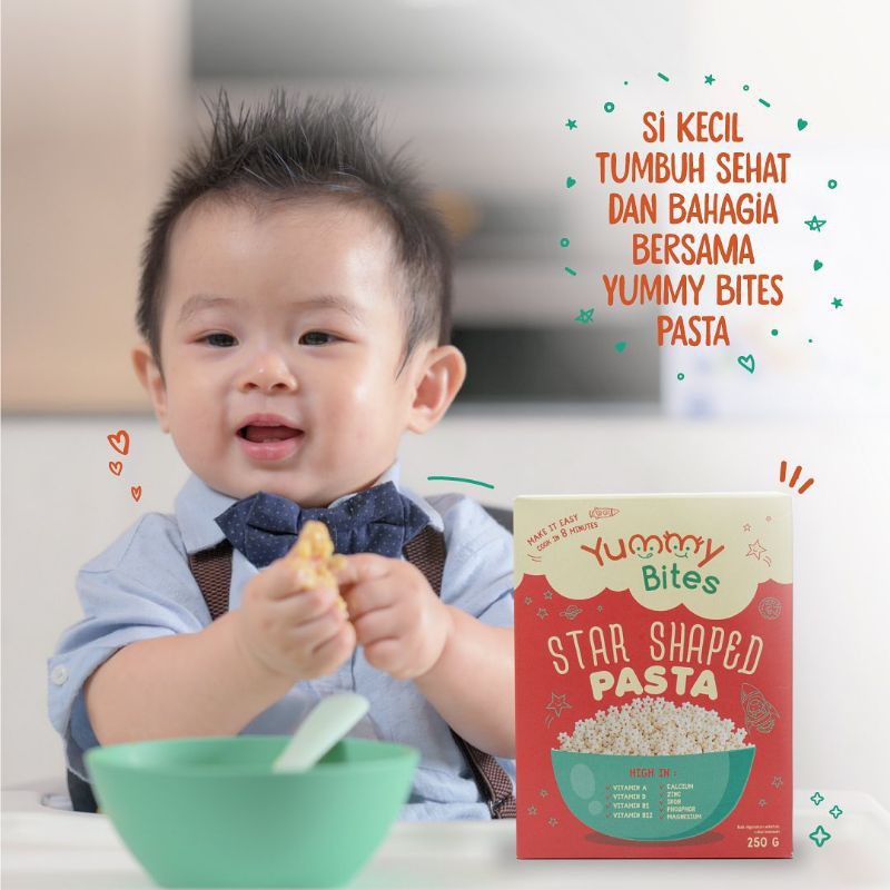 Yummy Bites Star Shaped Pasta 250g