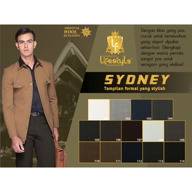 Kain Lifestyle Sydney By Maxistyle Bahan Jas Tuxedo Harga Per 10 Cm Shopee Indonesia