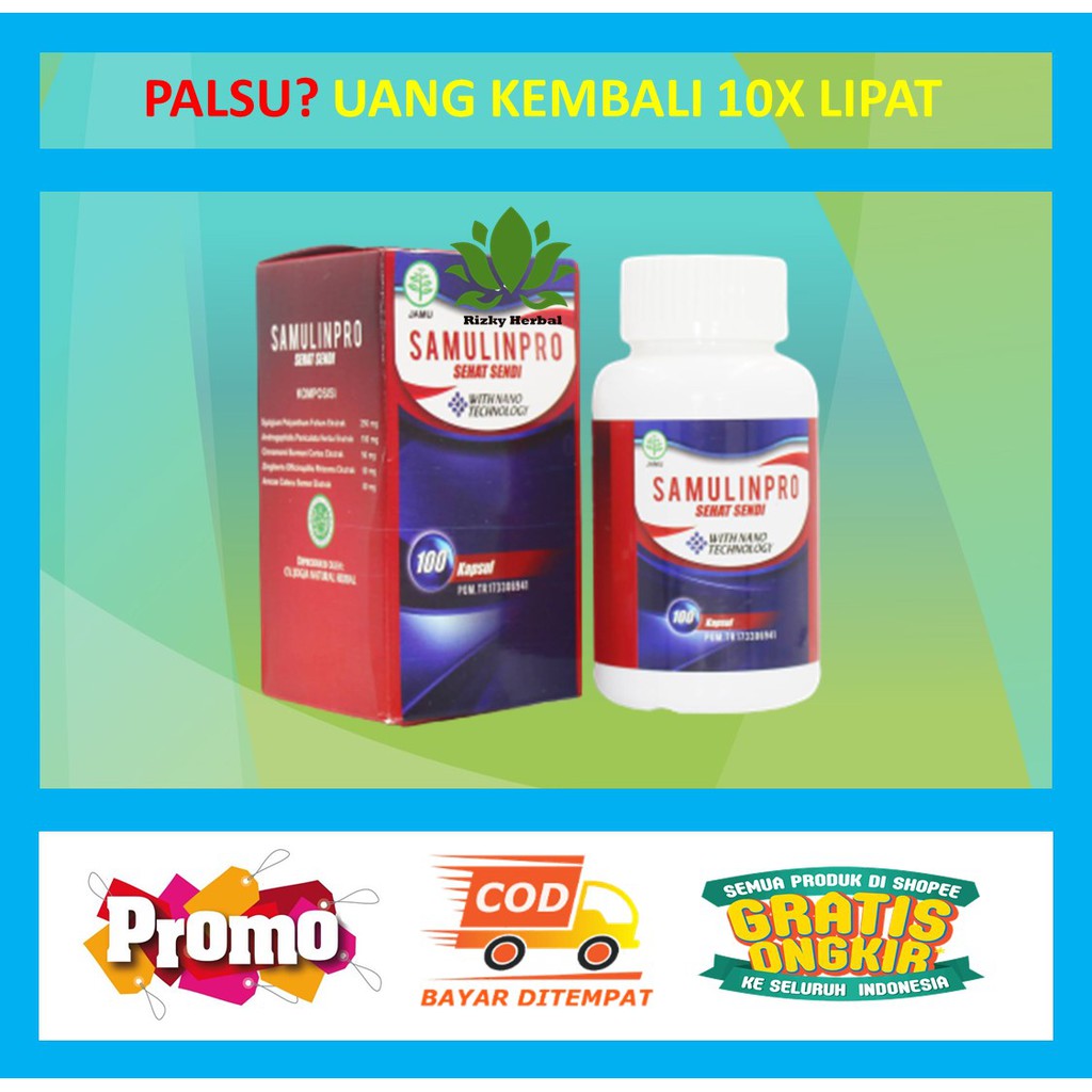 

SAMULINPRO 100% ASLI | OBAT HERBAL SYARAF KEJEPIT, ASAM URAT, SAKIT PINGANG, ENCOK, KEBAS, KESEMUTAN