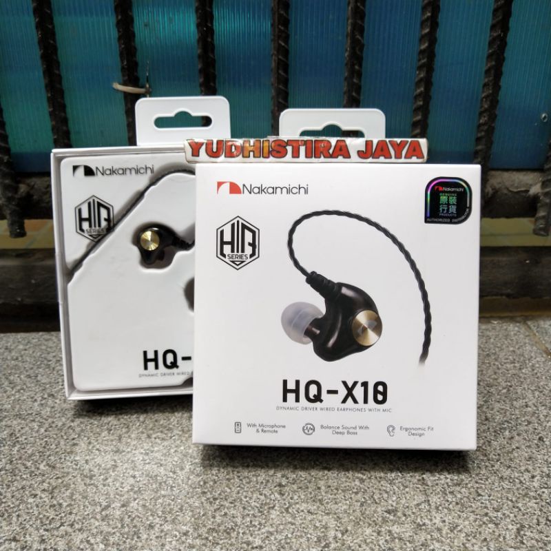 Nakamichi HQ X10 Original In Ear Monitor Mic Earphone Gaming